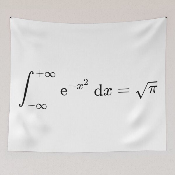 Item preview, math equations: gaussian integral, math and calculus basics designed and sold by NoetherSym.