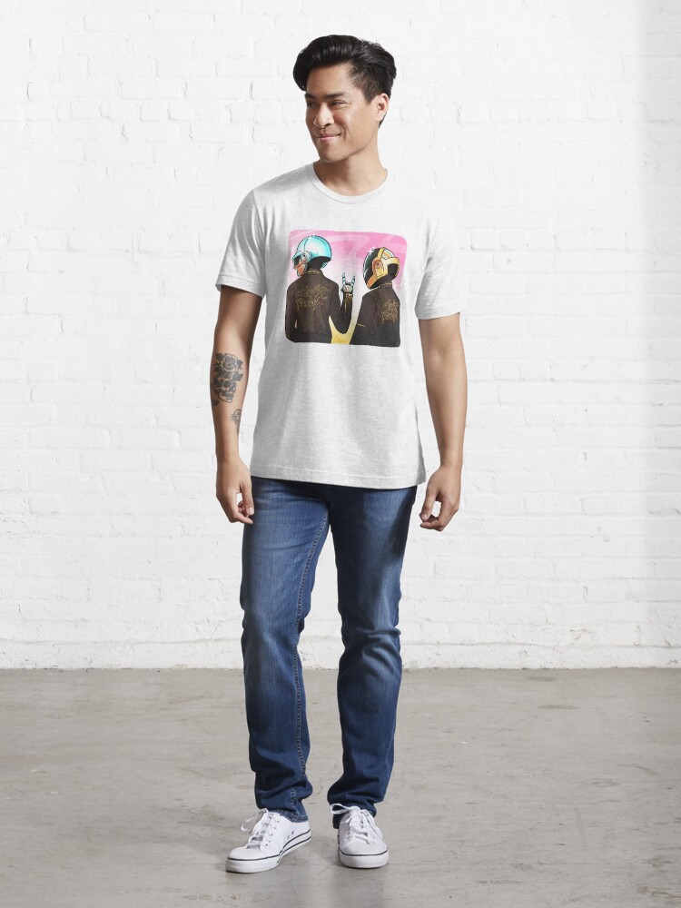 T-shirt essentiel ''Daft Punk robots' : autre vue