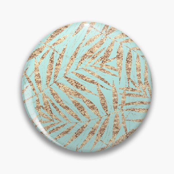 Item preview, Tropical Gold Palm Leaves Mint Design designed and sold by InovArtS.