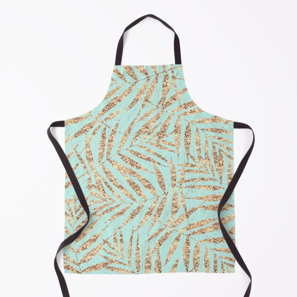 Item preview, Tropical Gold Palm Leaves Mint Design designed and sold by InovArtS.