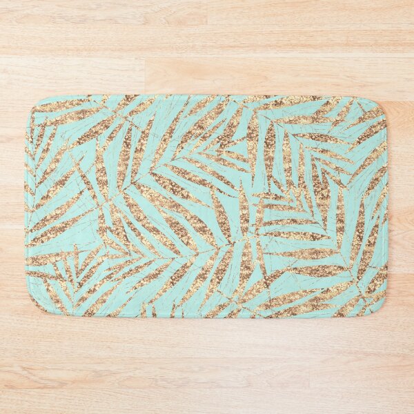 Item preview, Tropical Gold Palm Leaves Mint Design designed and sold by InovArtS.