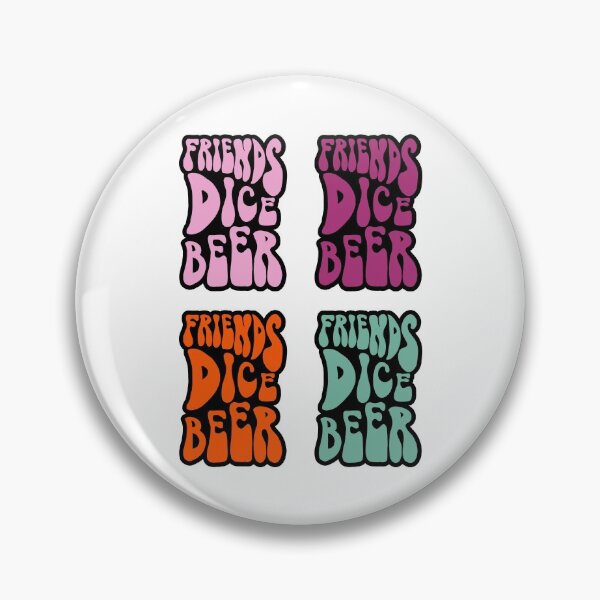 Item preview, Friends, Dice, Beer Four 70s Retro Groovy designed and sold by WPahat.