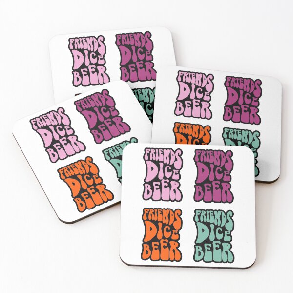 Item preview, Friends, Dice, Beer Four 70s Retro Groovy designed and sold by WPahat.