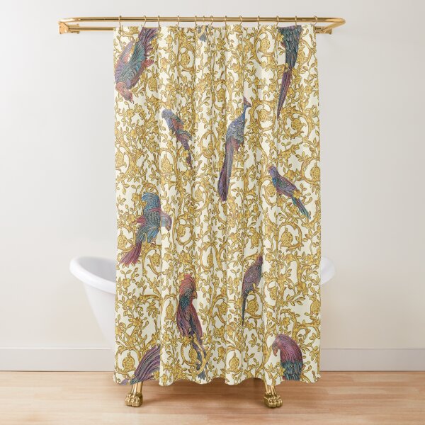 Fantastic Versace Logo Luxury Fashion Brand Shower Curtain