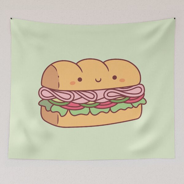 Item preview, Cute Submarine Sandwich Bread designed and sold by rustydoodle.