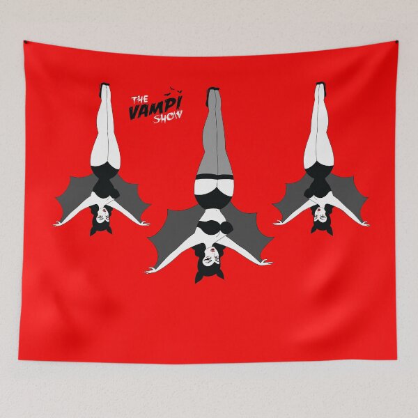 Item preview, Vampi & The Bat Babes - The Vampi Show Black & White Logo designed and sold by TheVampiShow.