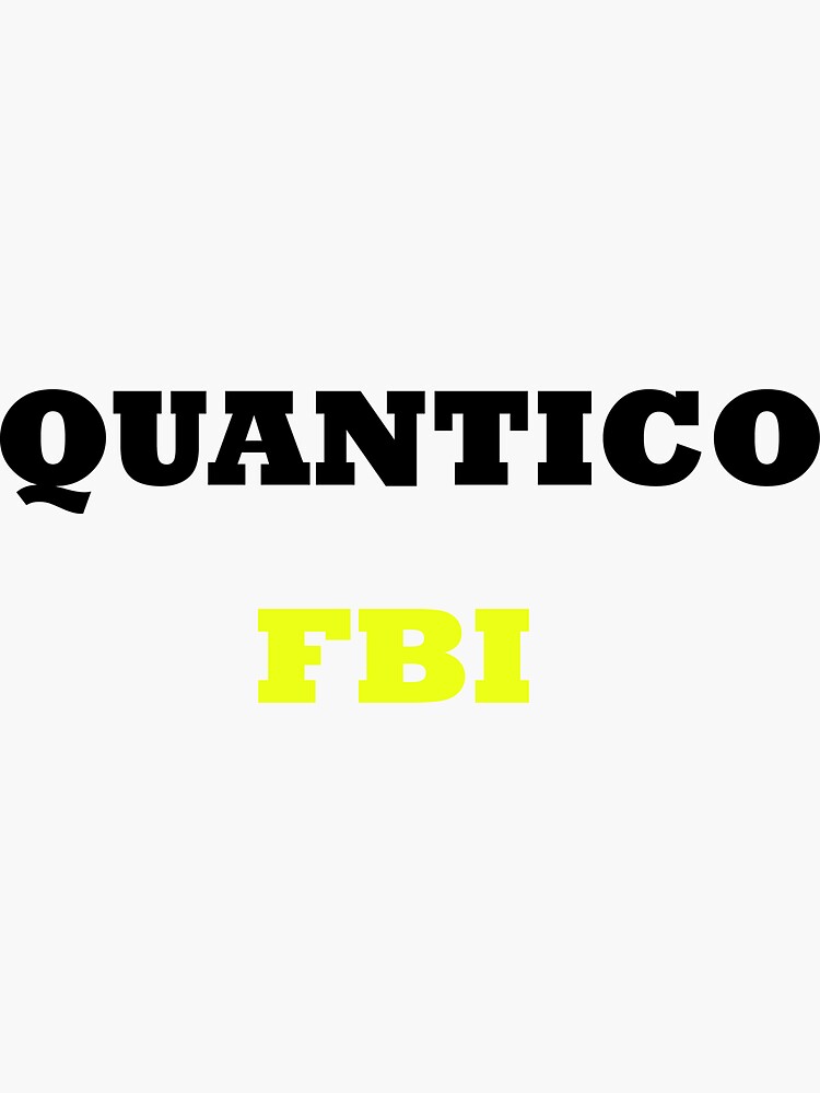 "Quantico" Sticker for Sale by lionking82 Redbubble