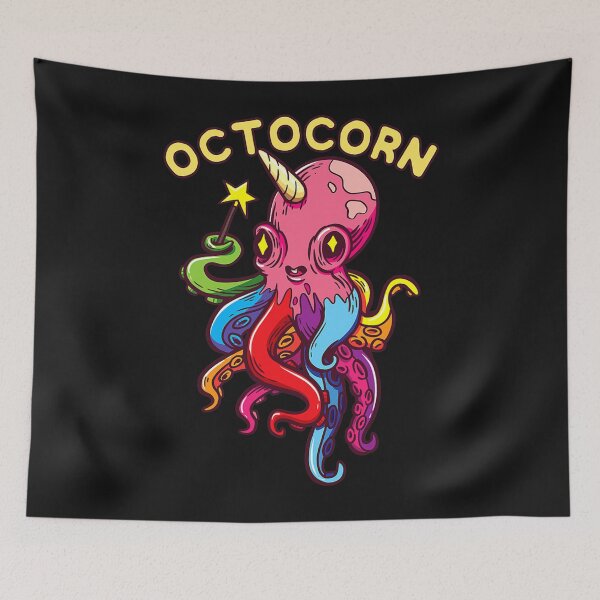 Item preview, Octocorn Octopus Unicorn Cute Magical Devil Fish designed and sold by ANABARRIOS.