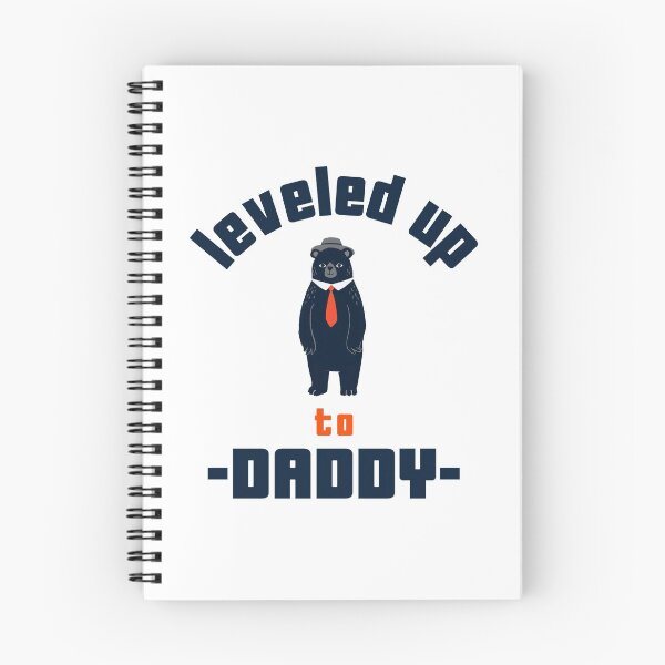 Item preview, Leveled up to daddy, print for father to be designed and sold by printhappy.