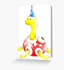 Shuckle in a Party Hat Greeting Card