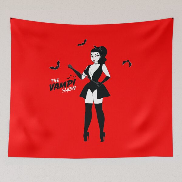 Item preview, Domina Vampi - The Vampi Show Black & White Logo designed and sold by TheVampiShow.