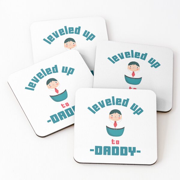 Item preview, Father to be, leveled up to daddy designed and sold by printhappy.