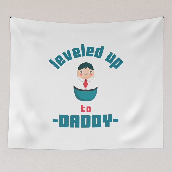Item preview, Father to be, leveled up to daddy designed and sold by printhappy.