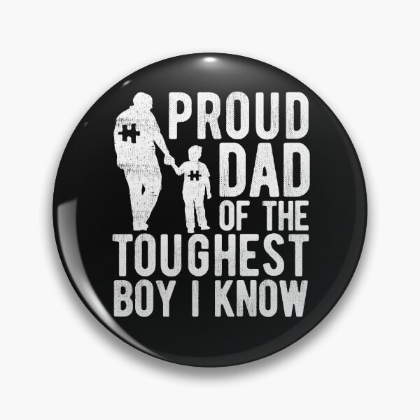Item preview, Autism Proud Dad Of The Toughest Boy I Know Autism Awareness Month Gift for Father designed and sold by alenaz.