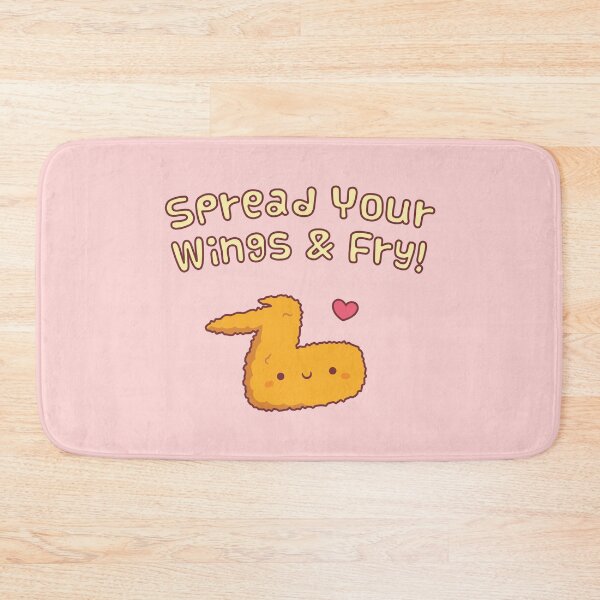 Item preview, Spread Your Wings And Fry Fried Chicken Wing Pun designed and sold by rustydoodle.