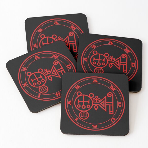 Item preview, Amdusias demon goetia red Sigil occult Magick Seal designed and sold by InfernalDesignZ.
