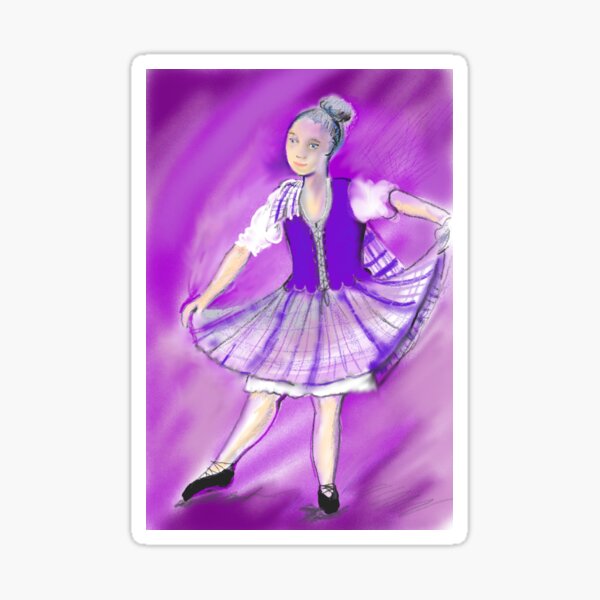 Item preview, Highland dancer, purple flora outfit, dress, designed and sold by Izzy83.