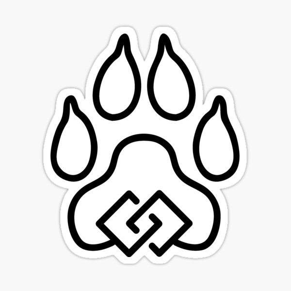 Canine Unity Black Sticker