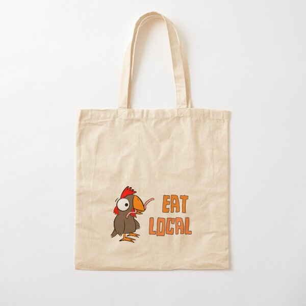 EAT LOCAL Cotton Tote Bag