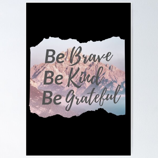 Be Grateful Poster by ChrisPrintables