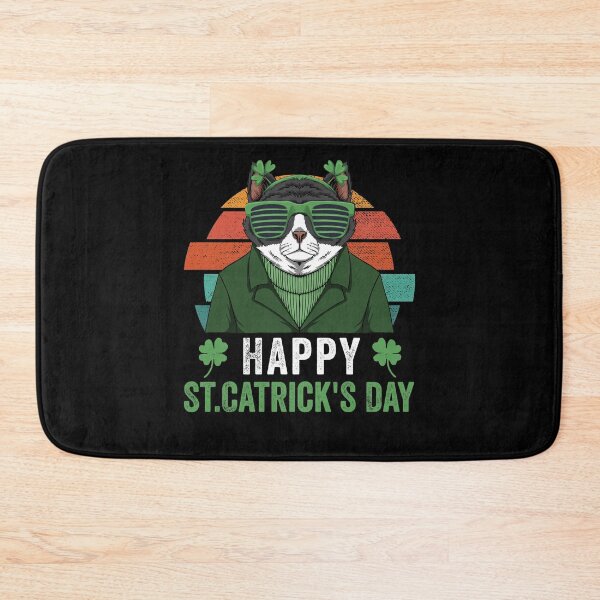 Item preview, Happy St Catrick's Day vintage Funny Cat St Patricks day designed and sold by Artsy Apparels.
