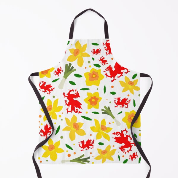Item preview, Wales Floral Pattern - Welsh Dragon, Daffodils and Leek designed and sold by juvajay.