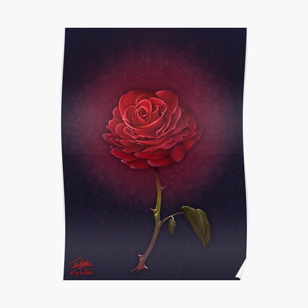 Beauty Beast Rose Posters Redbubble