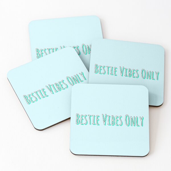 Aperçu de l'œuvre Bestie Vibes Only Cyan créée et vendue par Qestro.