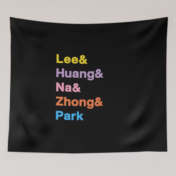 Item preview, NCT Dream Member Names List Colourful designed and sold by Suicune1000.