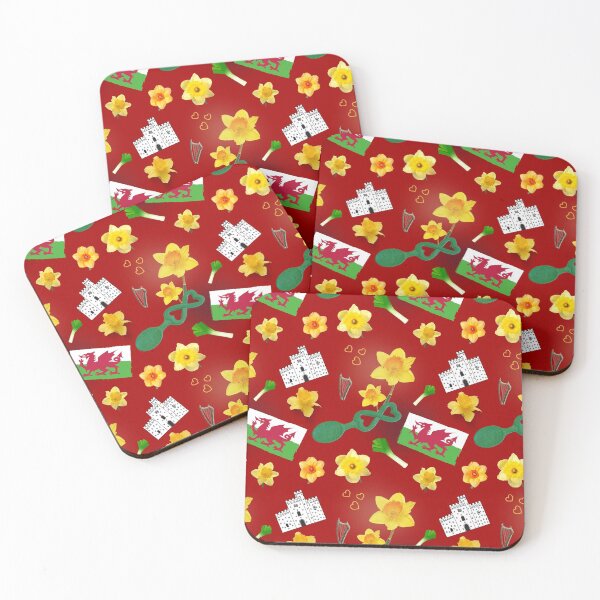 Item preview, Wales Cymru daffodils and dragons pattern designed and sold by chihuahuashower.