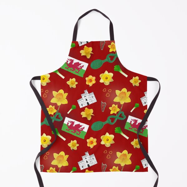 Item preview, Wales Cymru daffodils and dragons pattern designed and sold by chihuahuashower.