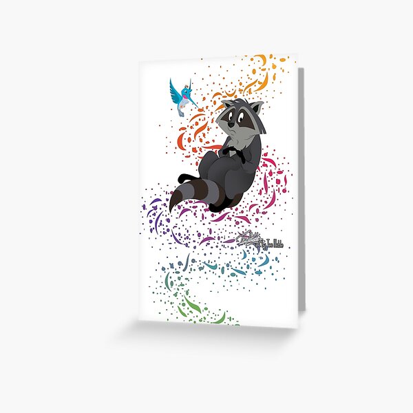 Adorable Little Raccoon Greeting Card