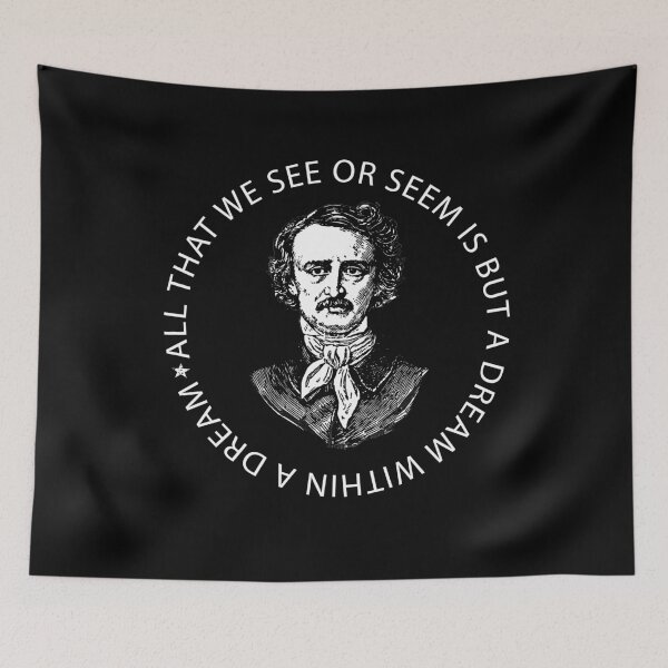 Item preview, Edgar Allan Poe Quotes Horror Macabre Literary Poet Author Gift designed and sold by TopTeeShop.
