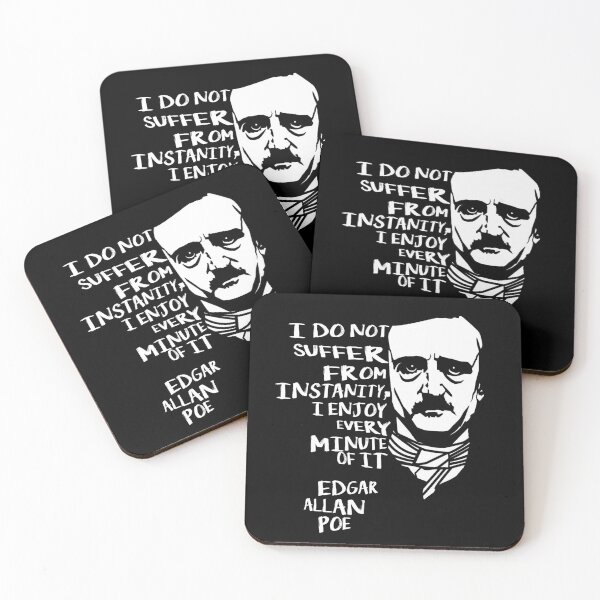 Item preview, Edgar Allan Poe Quotes Horror Macabre Literary Poet Author Gift designed and sold by TopTeeShop.