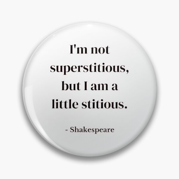 Item preview, I'm not superstitious, but I am a little stitious THE OFFICE designed and sold by FrenchFactory.