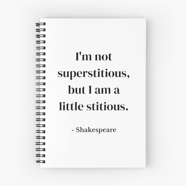 Item preview, I'm not superstitious, but I am a little stitious THE OFFICE designed and sold by FrenchFactory.