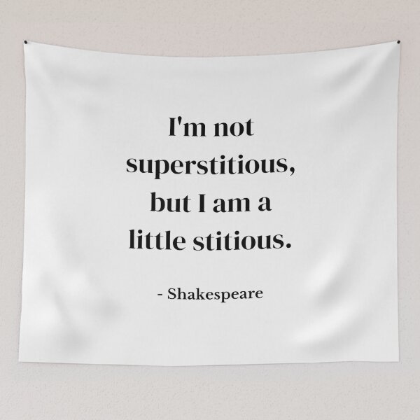 Item preview, I'm not superstitious, but I am a little stitious THE OFFICE designed and sold by FrenchFactory.