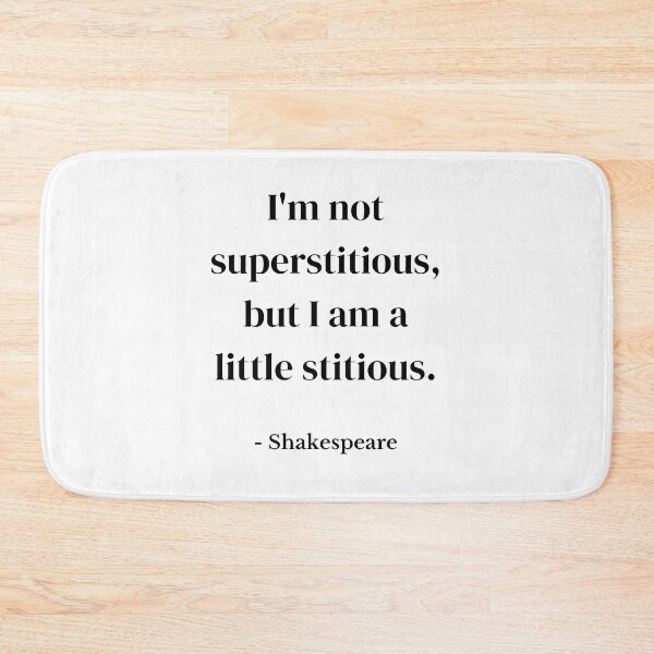Item preview, I'm not superstitious, but I am a little stitious THE OFFICE designed and sold by FrenchFactory.