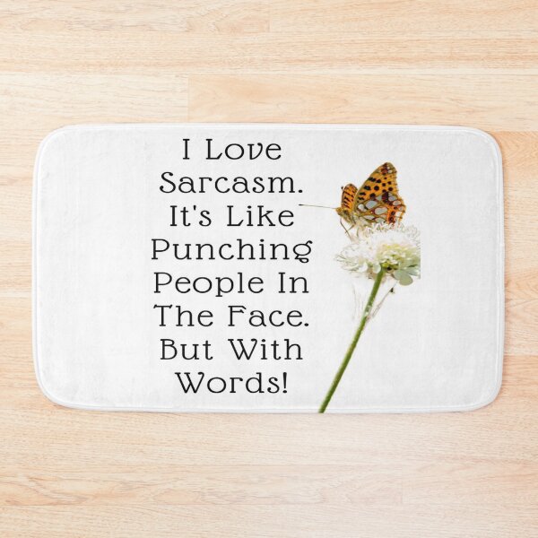 Item preview, Find Sarcasm and Kittens in light pink organic cotton jersey knit fabric designed and sold by wardrop24.