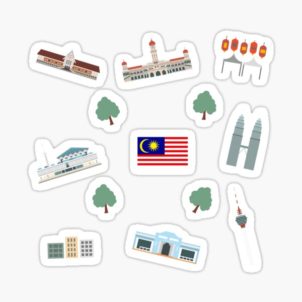 Kuala Lumpur Edition Sticker By Handtoshop Redbubble