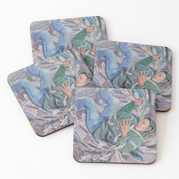 Item preview, Icarus falling on Bury job centre designed and sold by maggiesartwork.