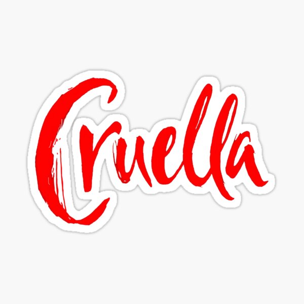 Stickers Sur Le Theme Cruella Redbubble