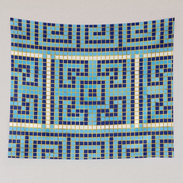 Item preview, Mosaic Greek Meander Greek Key Ornament  designed and sold by k9printart.