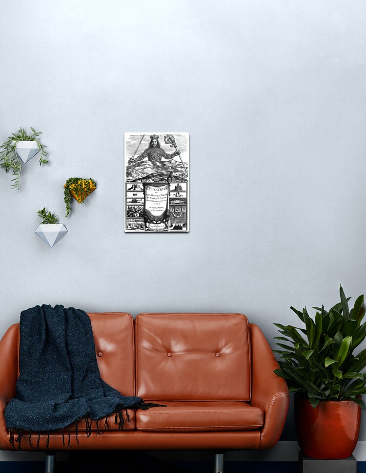 Und Gilt Als Eines Der Fruhesten Und Einflussreichsten Beispiele Der Gesellschaftsvertragstheorie Dies Ist Ein Titelbild Des Buchstichs Von Abraham Bosse Metallbild Von Ofmooseandmen Redbubble