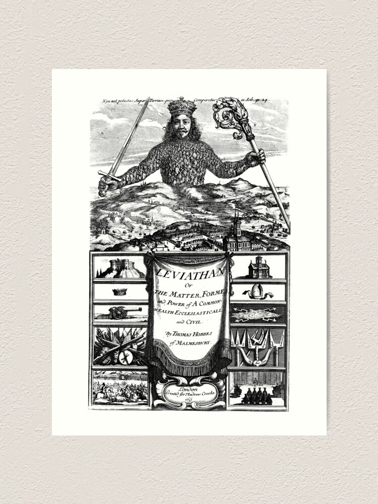 Und Gilt Als Eines Der Fruhesten Und Einflussreichsten Beispiele Der Gesellschaftsvertragstheorie Dies Ist Ein Titelbild Des Buchstichs Von Abraham Bosse Kunstdruck Von Ofmooseandmen Redbubble
