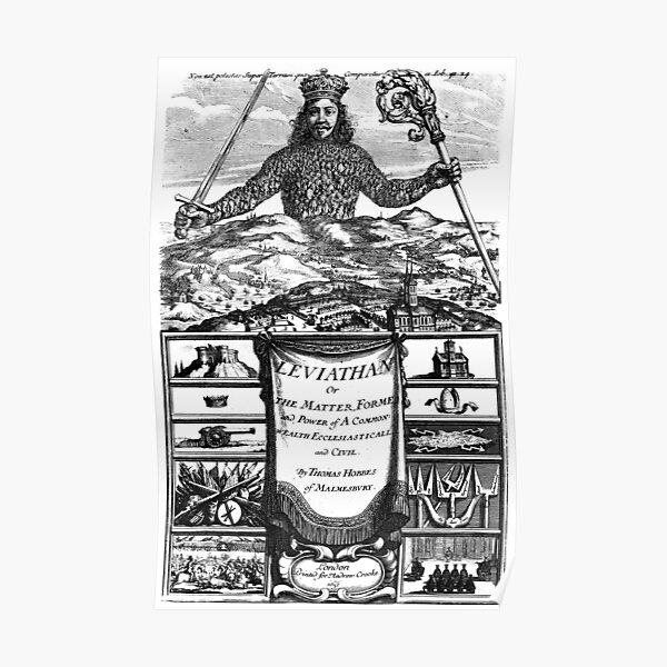 et est considéré comme l'un des exemples les plus anciens et les plus influents de la théorie du contrat social.
Il s'agit d'un frontispice du livre - gravure d'Abraham Bosse. Poster