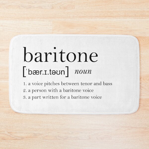 Item preview, Baritone Dictionary Definition designed and sold by operaqueen.