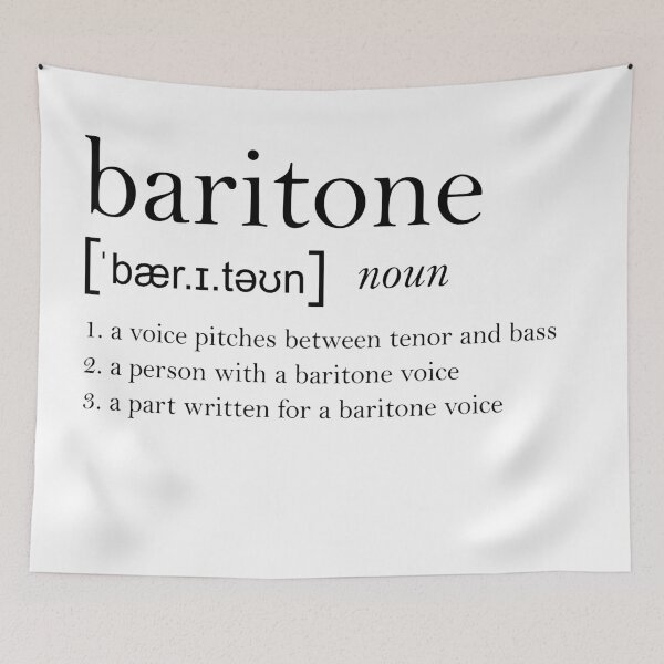 Item preview, Baritone Dictionary Definition designed and sold by operaqueen.