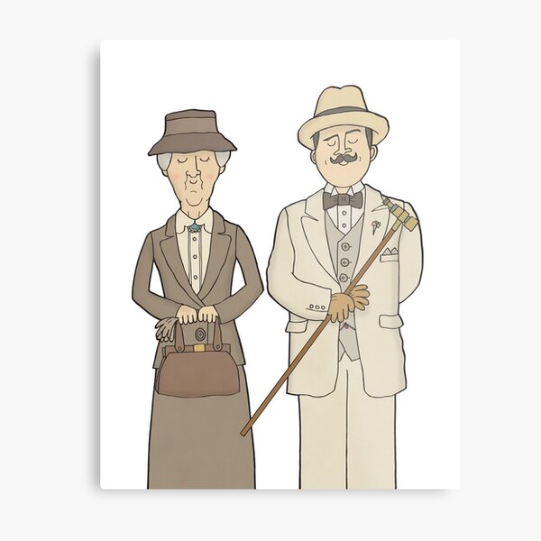 Marple and Poirot Metal Print