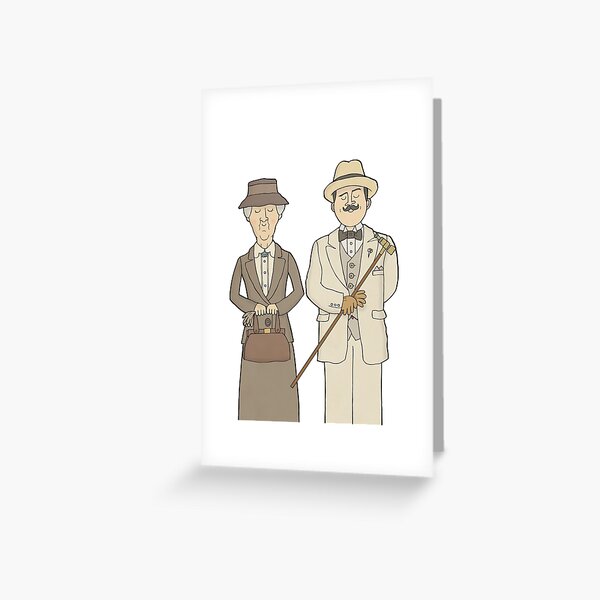 Marple and Poirot Greeting Card